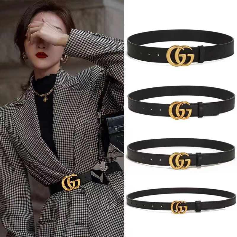 Gucci GG Marmont Leather Belt