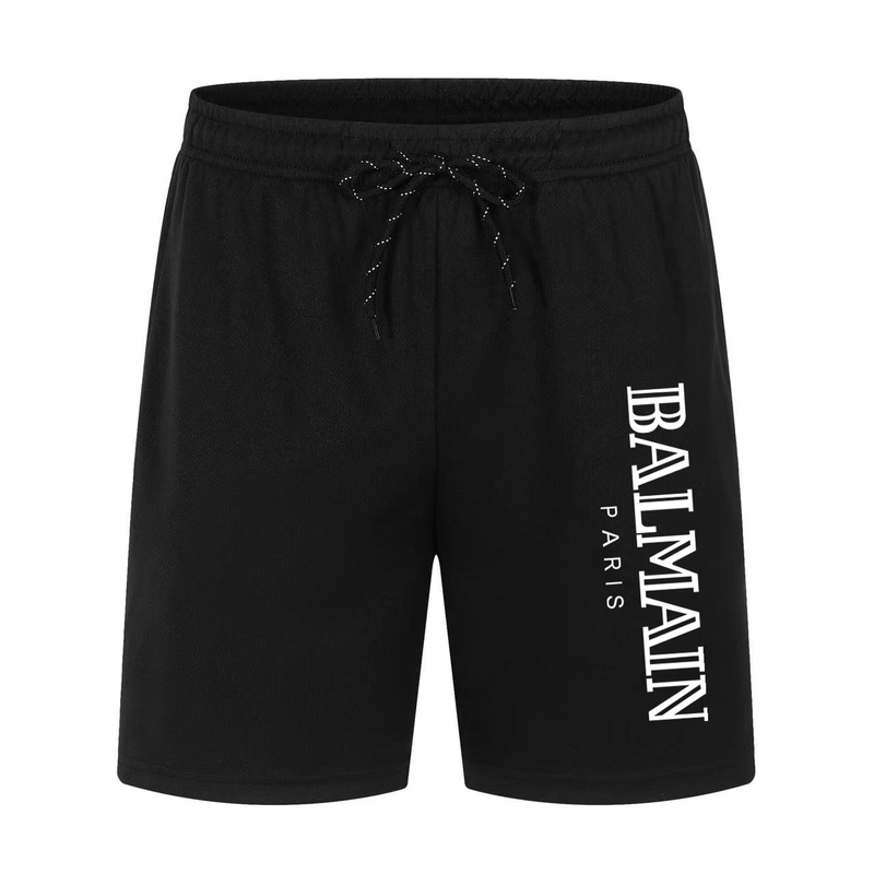 Balmain Paris Vertical Logo Sweat Shorts