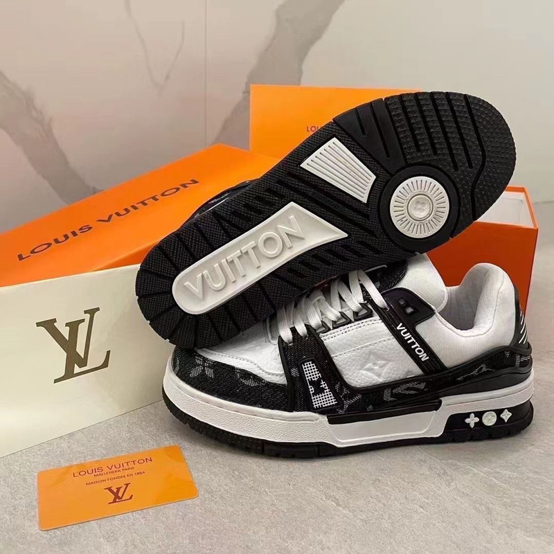 Louis Vuitton LV Trainer Monogram Denim