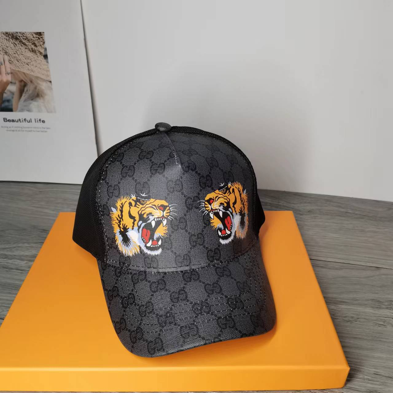 Gucci Tigers Print GG Supreme Baseball Hat