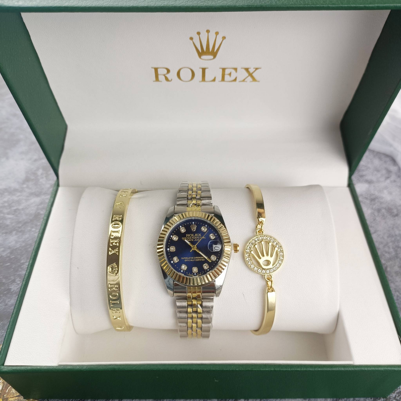 Conjunto Rolex Datejust + Pulseiras